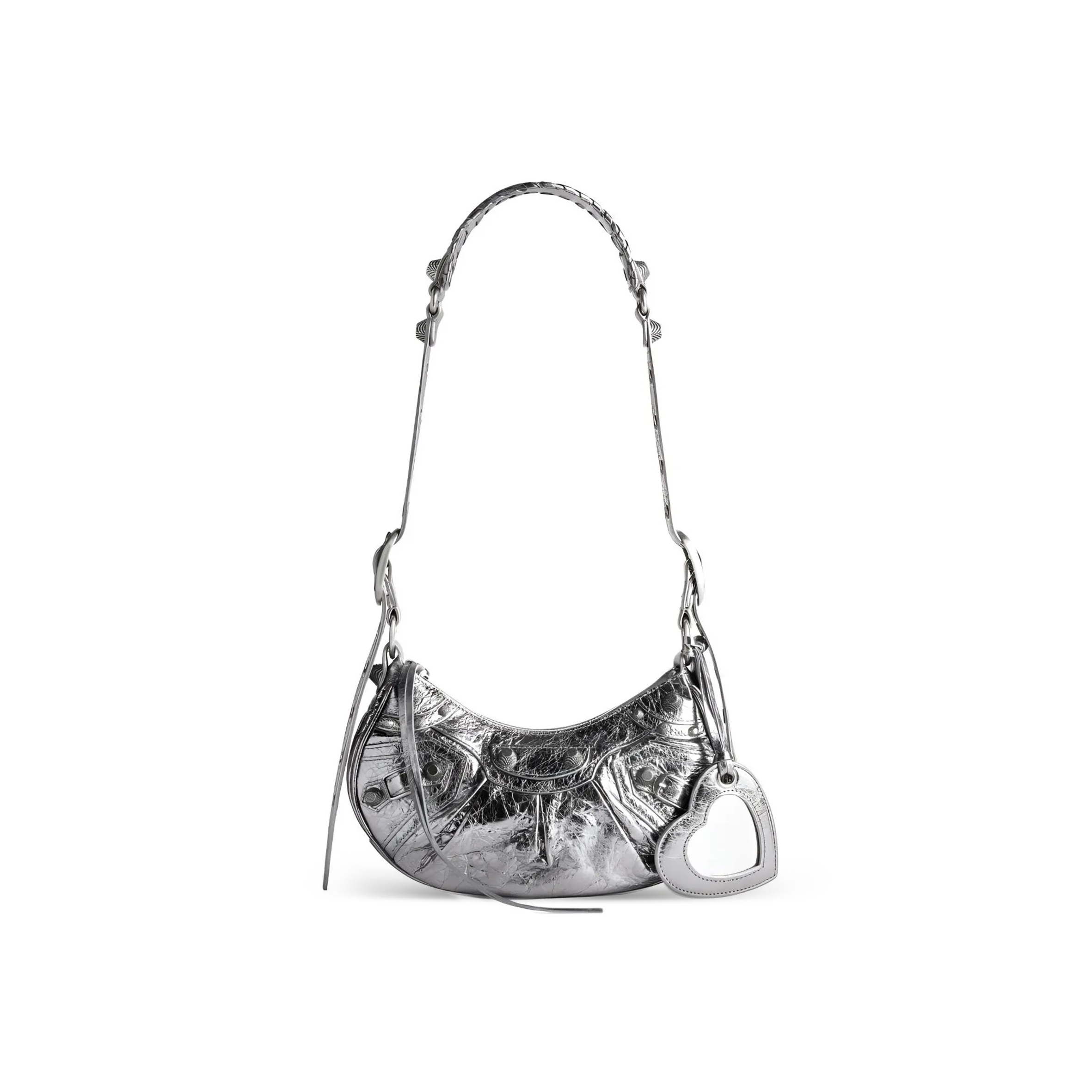 Ba*len*cia*ga women''s le cagole shoulder bag xs in silver 6713090gt3y8103 (25.9*16*9.9cm)
